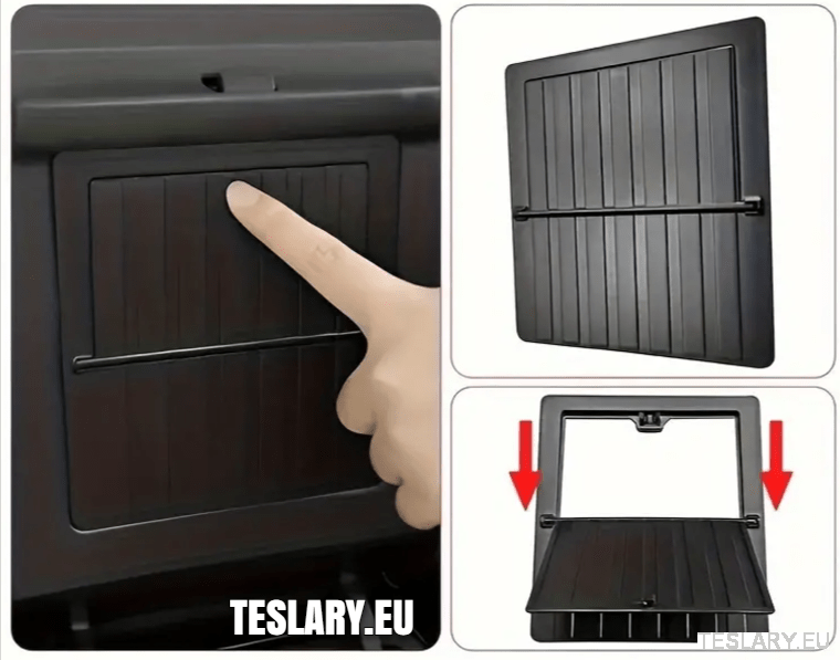 Tesla Model 3 / Y Armrest Hidden Storage - TESLARY Tesla Shop Accessories Europe Nederlands Ireland Deutschland Espana Alicante France Italia