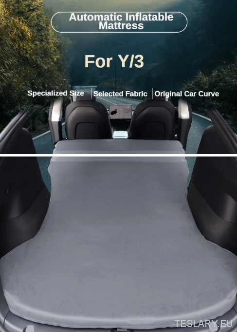 Tesla Model 3 / Y Camping Mattress Inflatable - TESLARY Tesla Shop Accessories Europe Nederlands Dublin Cork Ireland Deutschland Espana Alicante France Italia
