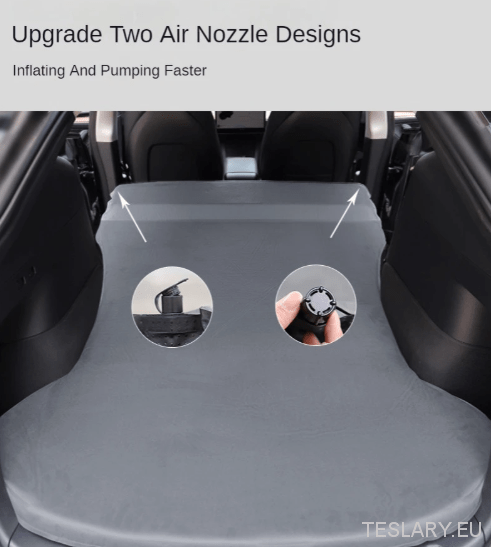 Tesla Model 3 / Y Camping Mattress Inflatable - TESLARY Tesla Shop Accessories Europe Nederlands Dublin Cork Ireland Deutschland Espana Alicante France Italia