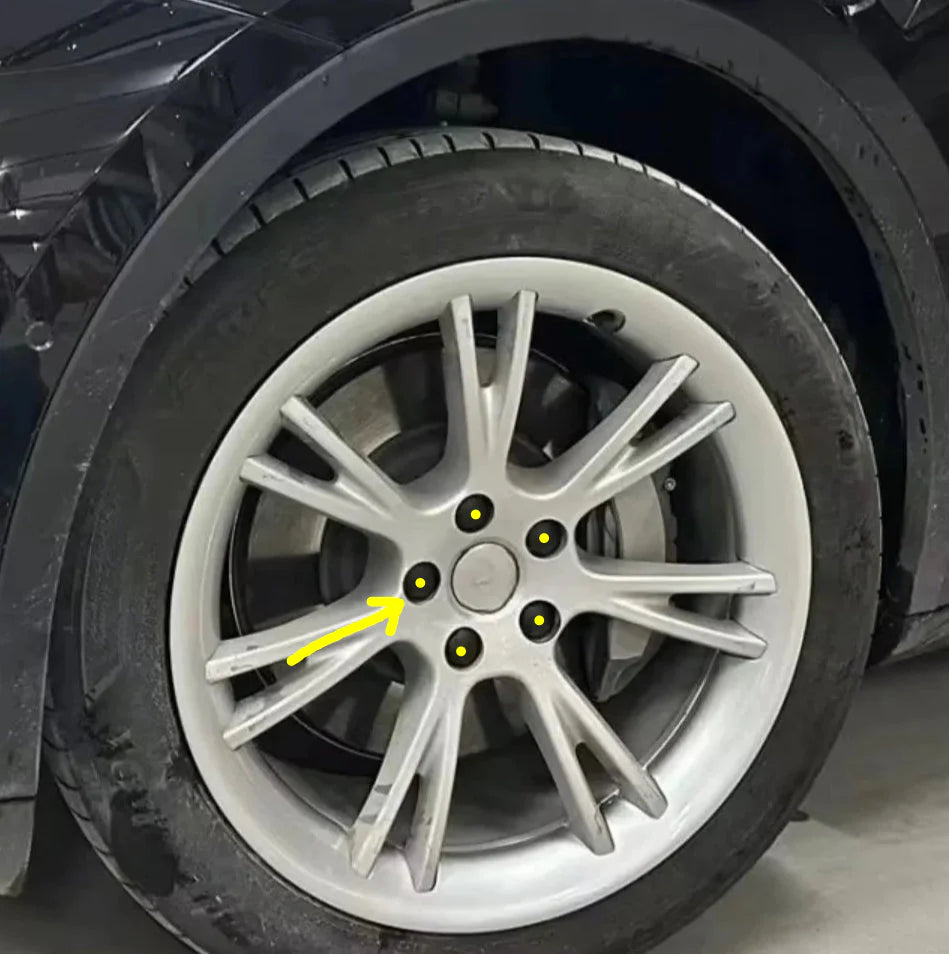 Alloy Wheel AntiTheft Lug Nuts Suitable for Tesla 3 Y S X Models