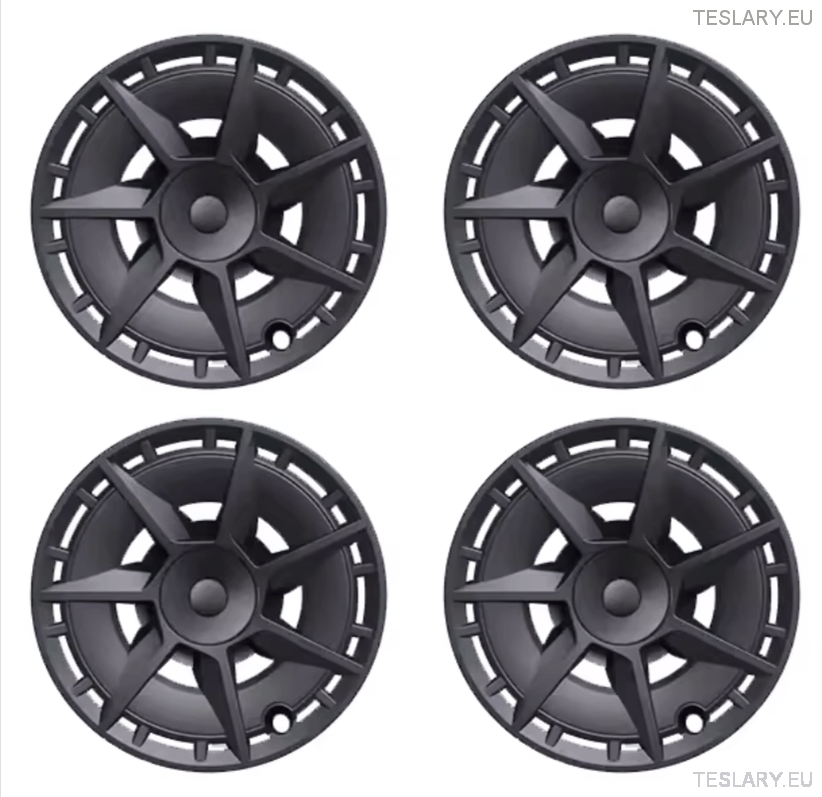 TESLA MODEL Y 19" UNIQUE S7 FULL COVER WHEEL HUBS - TESLARY Tesla Shop Accessories Europe Nederlands Ireland Deutschland Espana Alicante France Italia