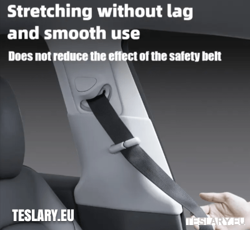 TESLA MODEL Y SEAT BELT HEIGHT LIMITER - TESLARY Tesla Shop Accessories Europe Nederlands Ireland Deutschland Espana Alicante France Italia