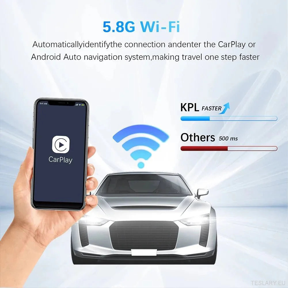 Universal Wireless CarPlay & Android Auto Adapter - TESLARY Tesla Shop Accessories Europe Nederlands Ireland Deutschland Espana Alicante France Italia