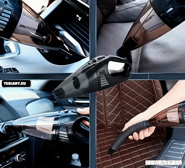 VACUUM 12V WIRED POWERFUL Handheld Car Vacuum Cleaner Black - TESLARY Tesla Shop Accessories Europe Nederlands Ireland Deutschland Espana Alicante France Italia