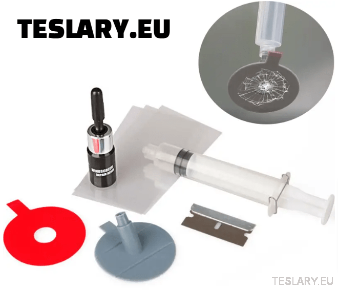 Windscreen Glass Crack Repair Kit - TESLARY Tesla Shop Accessories Europe Nederlands Ireland Deutschland Espana Alicante France Italia