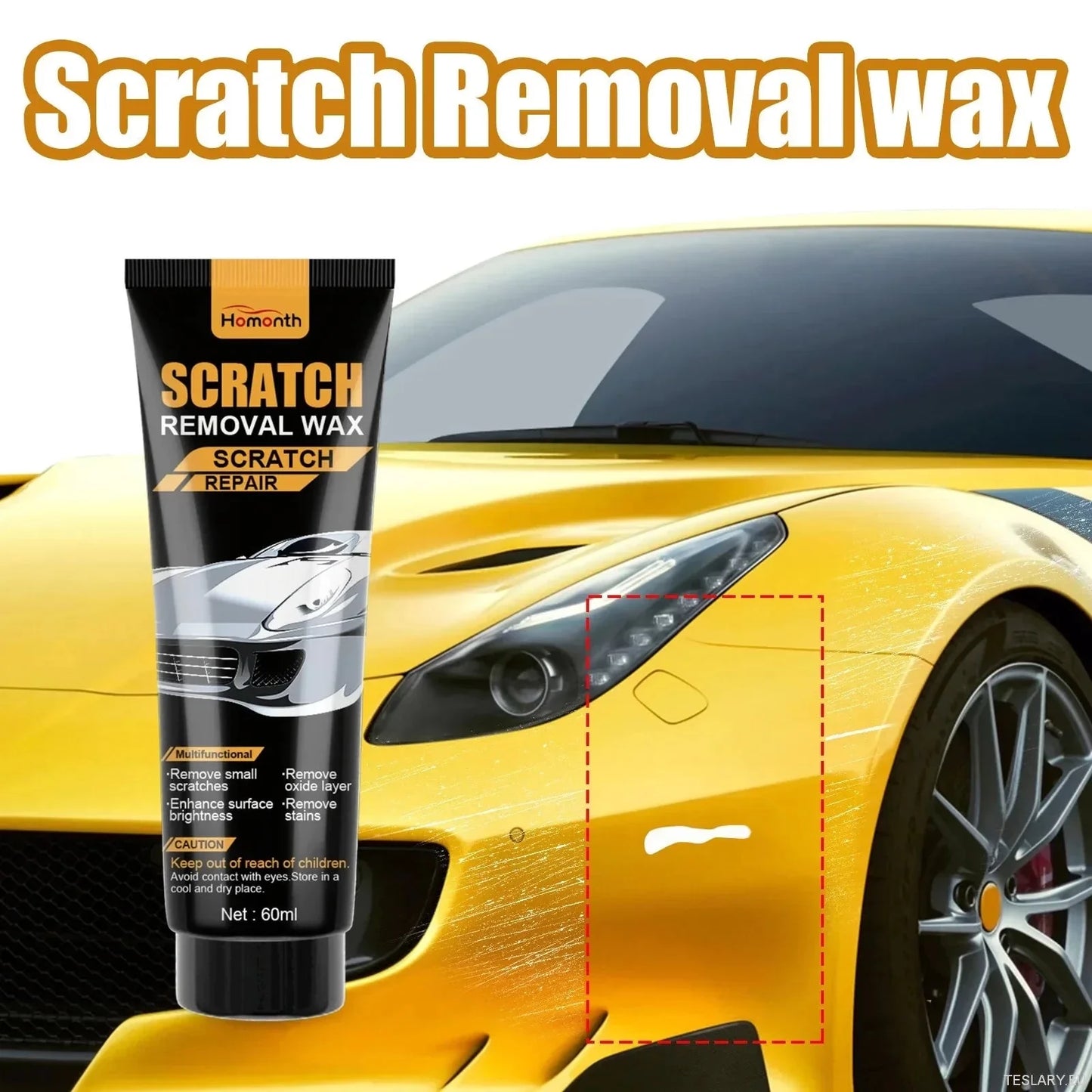 Nano Car Scratch Remover Paste: Deep Repair & Paint Restorer, Waterproof UV Shield, No Polishing Required, Safe for All Colors