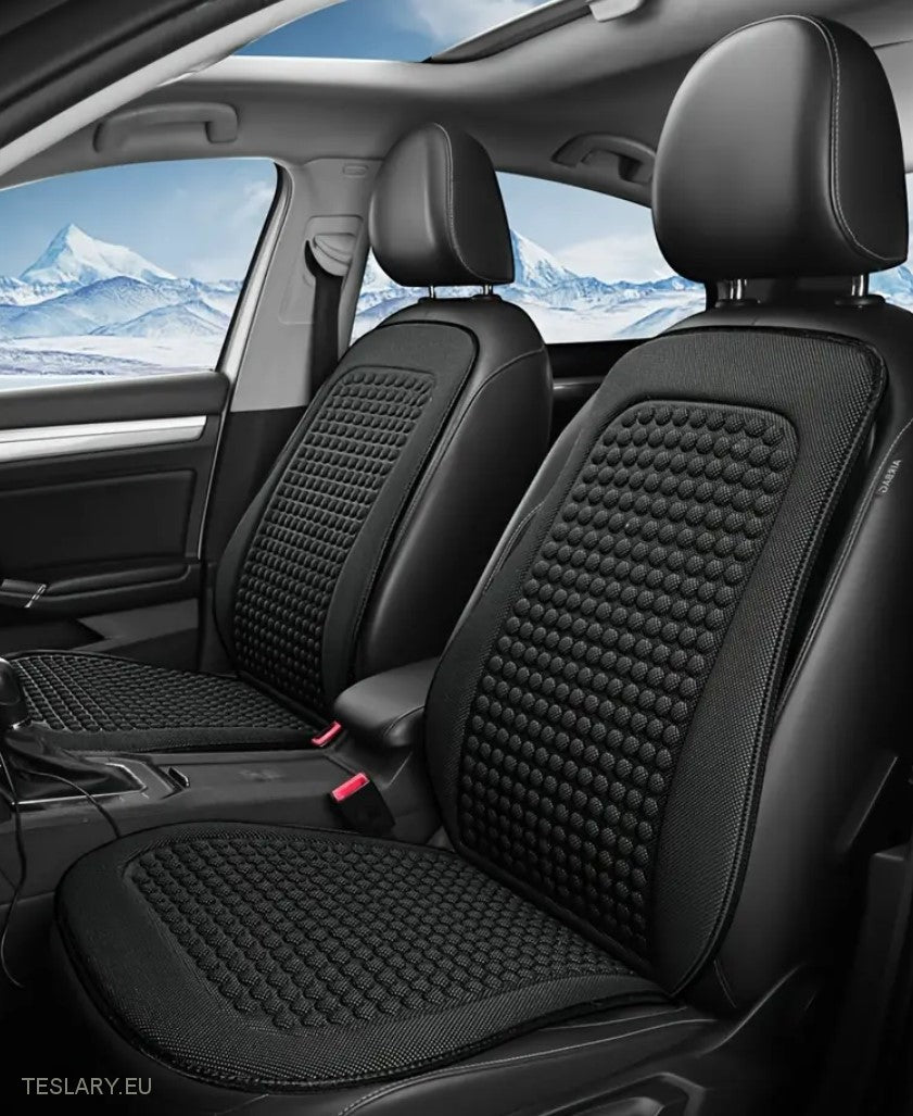 Tesla Model 3 / Y / S Cooling Seat Covers in Black Breathable Fabric