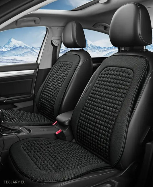 Tesla Model 3 / Y / S Cooling Seat Covers in Black Breathable Fabric