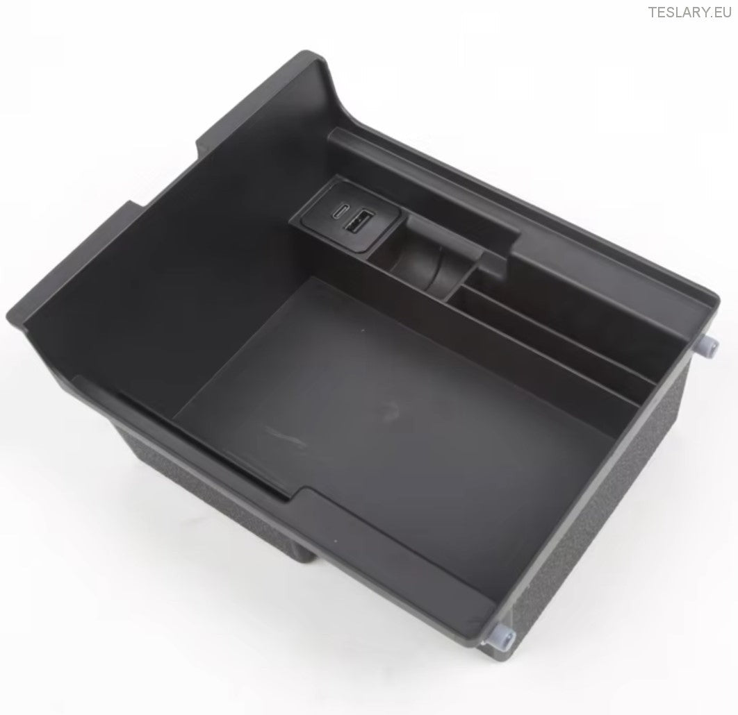 Tesla Model 3 / Y Centre Console Front Organiser Including USB with Spring Return