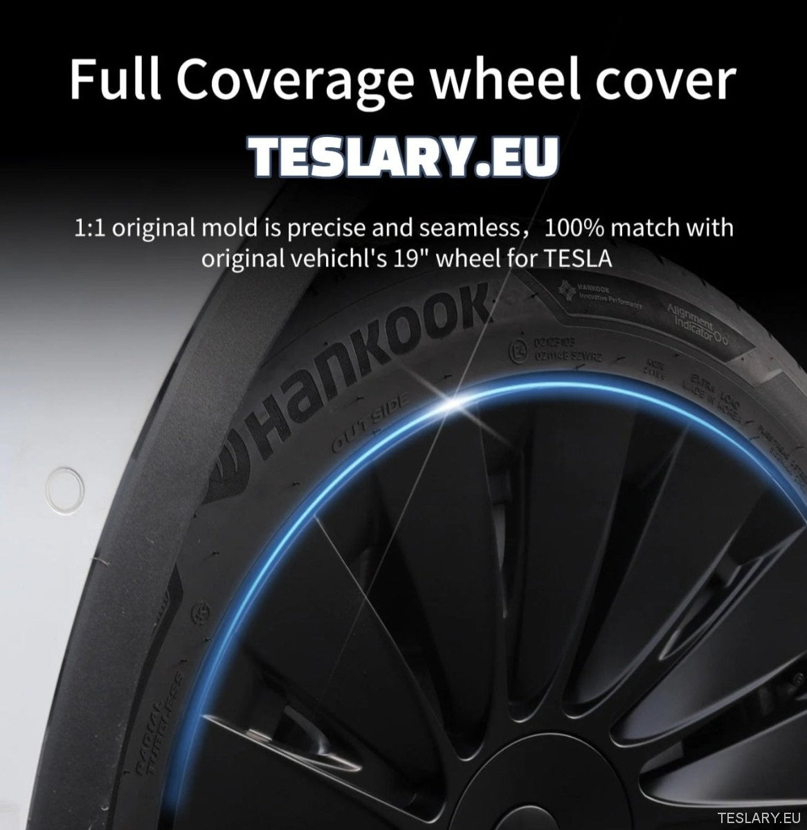 Tesla Model Y 19" Full Coverage Sports Performance Style Wheel Covers