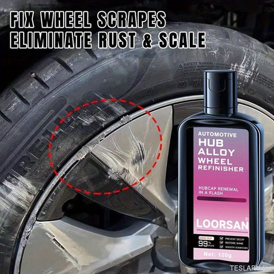 Automotive Hub Wheel Refinisher, Alloy Wheel Scratch Repair Paste, Car Maintenance Polishing Cream for Rust & Scale Removal - TESLARY Tesla Shop Accessories Europe Nederlands Ireland Deutschland Espana Alicante France Italia