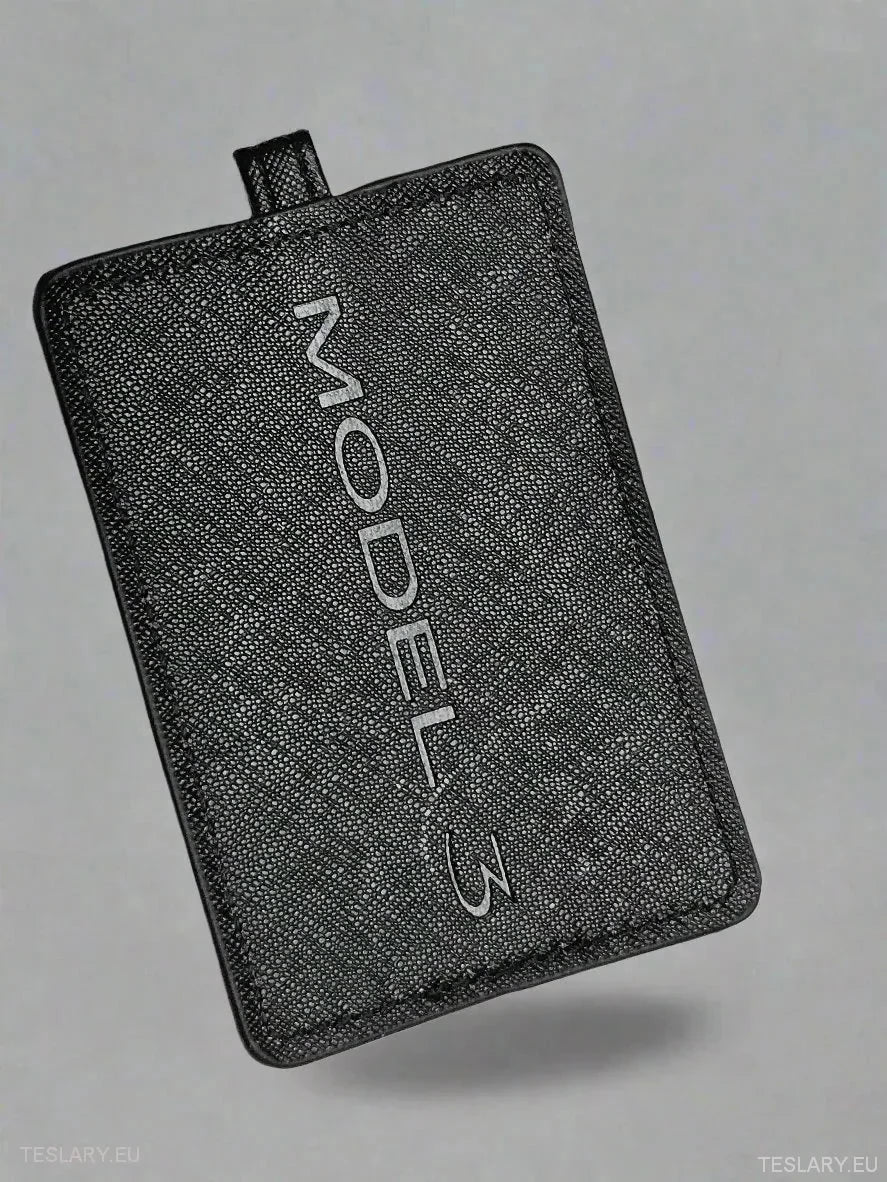 Modern Key Case Cover with Tesla Model 3 logo -TESLARY.IE Tesla Shop Europe