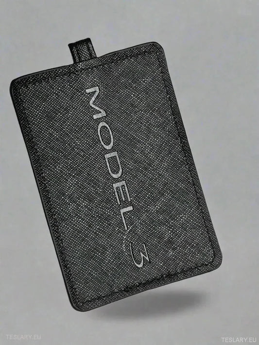 Modern Key Case Cover with Tesla Model 3 logo -TESLARY.IE Tesla Shop Europe