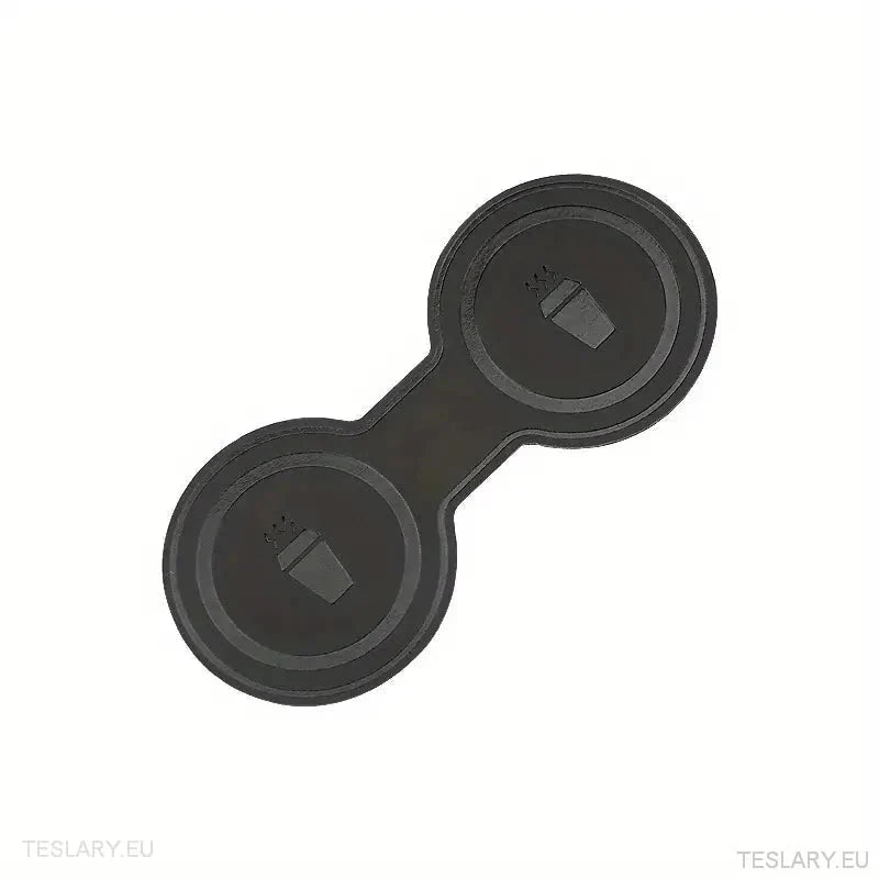 Tesla 3/Y Black Leather Centre Console Cup Inserts - TESLARY Tesla Shop Accessories Europe Nederlands Ireland Deutschland Espana Alicante France Italia