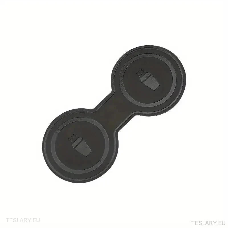 Tesla 3/Y Black Leather Centre Console Cup Inserts - TESLARY Tesla Shop Accessories Europe Nederlands Ireland Deutschland Espana Alicante France Italia