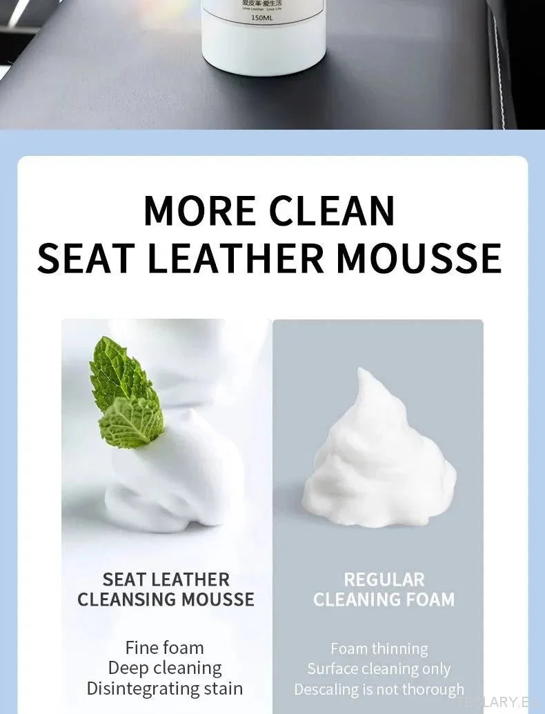 Tesla Interior PU Leather Cleaning & Care Foam - 150ml - TESLARY Tesla Shop Accessories Europe Nederlands Ireland Deutschland Espana Alicante France Italia