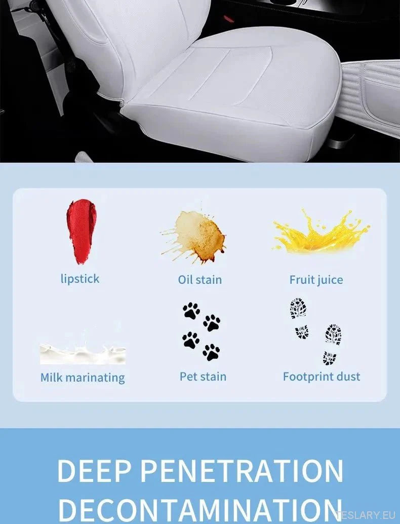 Tesla Interior PU Leather Cleaning & Care Foam - 150ml - TESLARY Tesla Shop Accessories Europe Nederlands Ireland Deutschland Espana Alicante France Italia