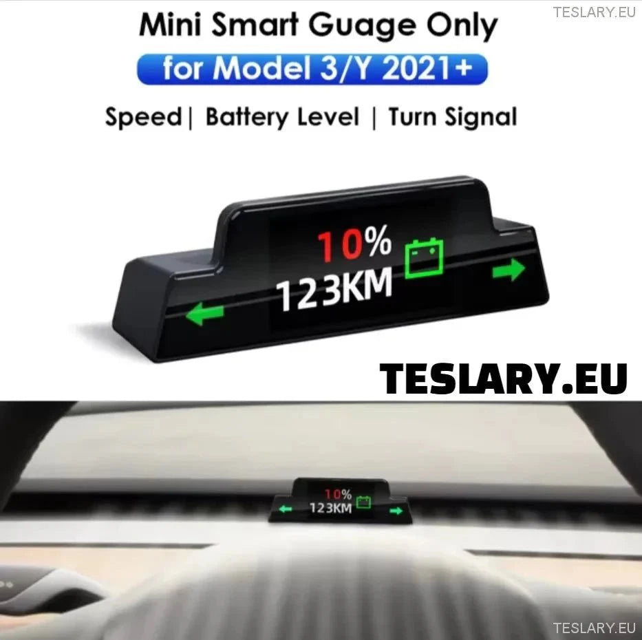 Tesla Model 3 / Y/ Highland Mini Dash Cluster Instrument Panel - TESLARY Tesla Shop Accessories Europe Nederlands Ireland Deutschland Espana Alicante France Italia