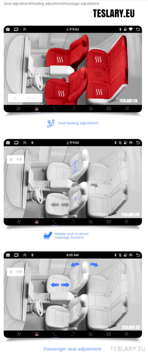 Tesla Model 3 / Y Rear 8.66" Screen with Android Auto & Apple Car Play - TESLARY Tesla Shop Accessories Europe Nederlands Ireland Deutschland Espana Alicante France Italia