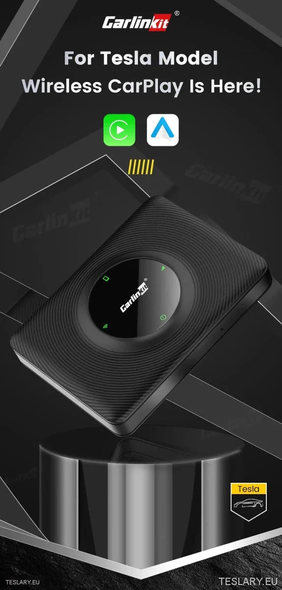 Tesla Wireless Adapter for Carplay for Android & Apple Devices - TESLARY Tesla Shop Accessories Europe Nederlands Ireland Deutschland Espana Alicante France Italia