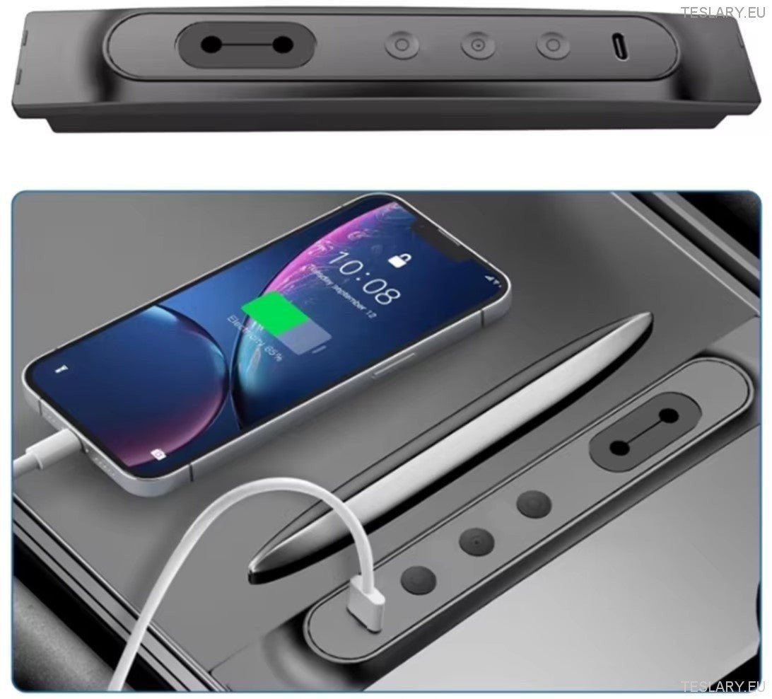 USB Expansion Hub with Physical Button Controls for Tesla Model 3 / Y - TESLARY Tesla Shop Accessories Europe Nederlands Ireland Deutschland Espana Alicante France Italia